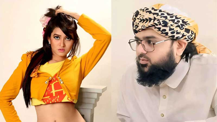 চিত্রনায়িকা নাজনীন আক্তার হ্যাপি ও তার স্বামী তালহা