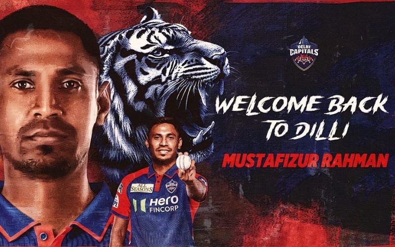 আইপিএলে ফিরলেন মোস্তাফিজ, দিল্লির হয়ে পাচ্ছেন ৬ কোটি রুপি